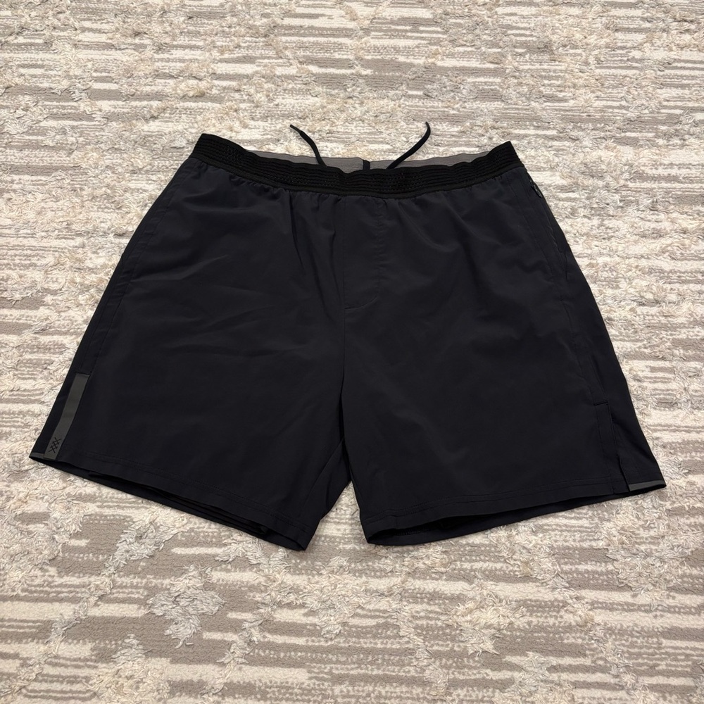 Rhone Swift Shorts Men’s Large Performance Lined Stretch Wicking Athletic Black